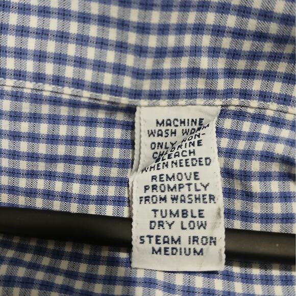 Ralph Lauren Men's XL Blake 100% 2-ply Cotton Blue Check LS Button-Up/Down Shirt - Picture 12 of 12